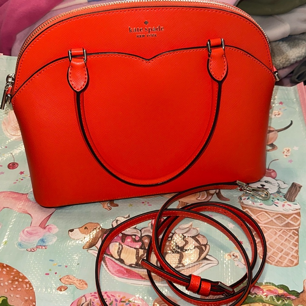 Bold bright orange Kate Spade